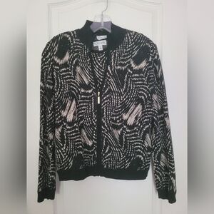 St John Sport Black, White & Gold Matching Jacket & Shirt